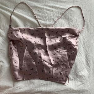 Silky cropped tank